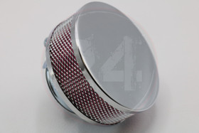 Ilmansuodatin Power filter 28 / 35mm, kromi / punainen