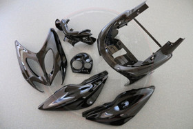 Katesarja metallinhohto musta (6 osaa), MBK Nitro / Yamaha Aerox