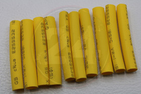 Kutistesukka Ø 5mm, 10kpl keltainen