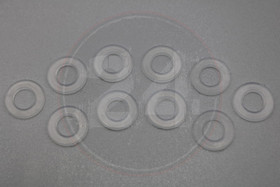 Kateruuvin muovialuslevy 10kpl, 5 x 10 x 1mm