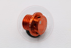 Öljyn täyttökorkki alumiini oranssi, Minarelli Am6