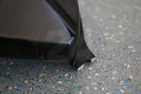 Takakate oikea metallinhohto musta, Peugeot Kisbee