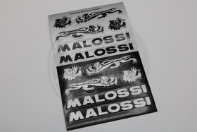 Tarrasarja musta / hopea 11 x 17cm, Malossi