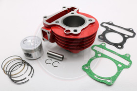 Sylinterisarja 47mm 13mm tappi 72cc + kansisarja punainen, Kiina skootterit GY6