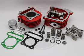 Sylinterisarja 47mm 13mm tappi 72cc + kansisarja punainen, Kiina skootterit GY6