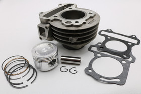 Sylinterisarja 47mm 13mm tappi 72cc + kansisarja hopea, Kiina skootterit GY6