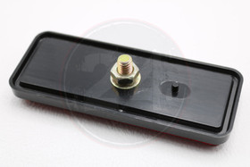 Heijastin punainen 89 x 35mm, Ruuvi kiinnitys M6 yhdellä + lukitustappi