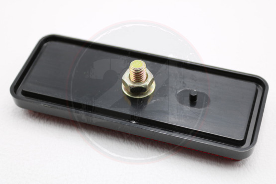 Heijastin punainen 89 x 35mm, Ruuvi kiinnitys M6 yhdellä + lukitustappi