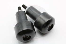 Ohjaustangon päätypainot, musta