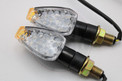 Led-vilkkupari, musta / kirkaslasi