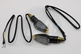 Led-vilkkupari, musta / kirkaslasi