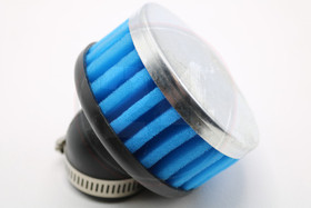 Ilmansuodatin vaahtomuovi 32mm 45° kulmalla, sininen