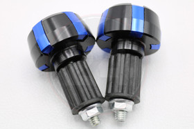 Ohjaustangon päätypainot, musta / sininen