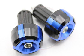 Ohjaustangon päätypainot, musta / sininen