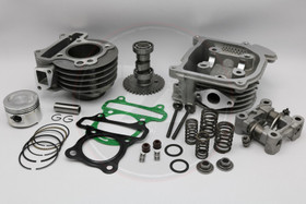 Sylinterisarja 47mm 13mm tappi 72cc + kansisarja hopea, Kiina skootterit GY6