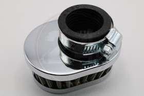 Ilmansuodatin Power filter 30mm Ovaali kromi