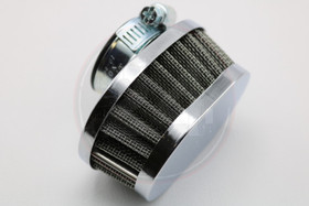 Ilmansuodatin Power filter 30mm Ovaali kromi