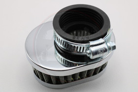 Ilmansuodatin Power filter 38mm Ovaali kromi