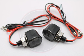 Led-micro vilkkupari, musta / savulasi