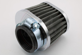 Ilmansuodatin Power filter 38mm Ovaali kromi