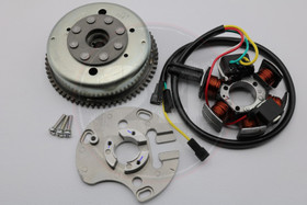 Staattori + aluslevy + vauhtipyörä, Derbi DRD Pro Euro 3 2006 - 2011