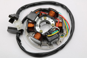 Staattori + aluslevy, Aprilia, Derbi, Gilera <- 2017 / Minarelli Am6 <- 2006