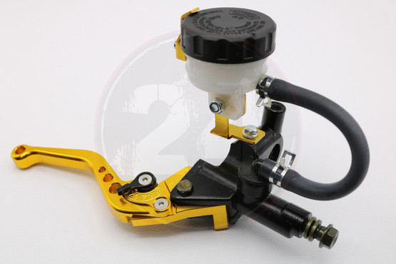 Etujarrusylinteri + kytkinkahva sarja, kulta