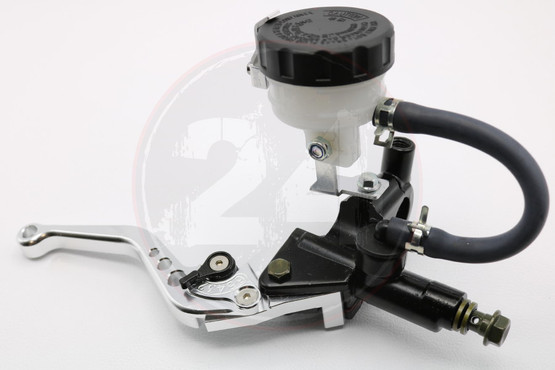 Etujarrusylinteri + kytkinkahva sarja, hopea