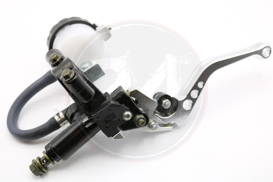 Etujarrusylinteri + kytkinkahva sarja, hopea