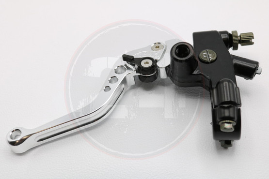 Etujarrusylinteri + kytkinkahva sarja, hopea