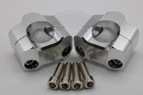 Ohjaustangon kiinnikepari CNC, hopea