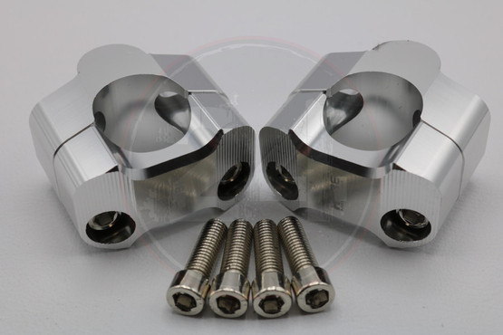 Ohjaustangon kiinnikepari CNC, hopea