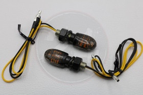 Led-micro vilkkupari, musta / savulasi