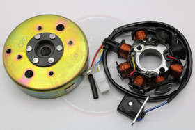 Staattori 8-puolainen + vauhtipyörä, Kiina skootterit 4T