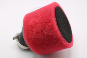 Ilmansuodatin vaahtomuovi 35mm 45° kulmalla, musta / punainen