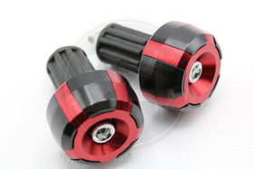 Ohjaustangon päätypainot, musta / punainen