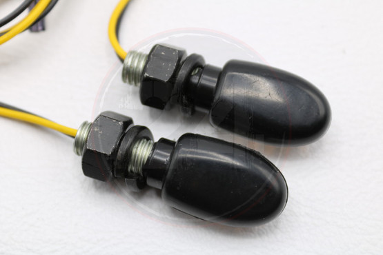 Led-micro vilkkupari, musta / kirkaslasi