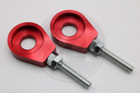 Ketjunkiristin pari 12mm alumiini punainen, Aprilia / Derbi / Gilera