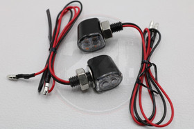 Led-micro vilkkupari, musta / kirkaslasi