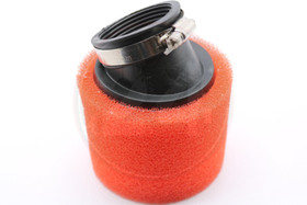 Ilmansuodatin vaahtomuovi 45mm 45° kulmalla, punainen