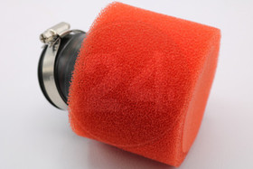 Ilmansuodatin vaahtomuovi 45mm 45° kulmalla, punainen