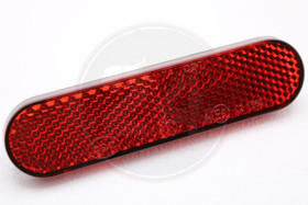 Heijastin punainen 95 x 24mm, klipsu kiinnitys