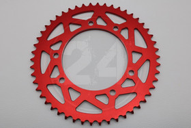 Takaratas 50 alumiini punainen, Aprilia / Derbi / Gilera / Peugeot / Rieju / Yamaha