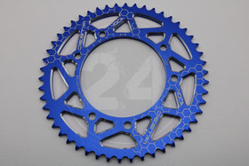 Takaratas 50 alumiini sininen, Aprilia / Derbi / Gilera / Peugeot / Rieju / Yamaha