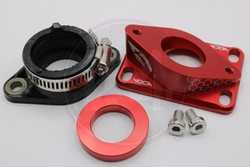 Imukaula + kaasuttimen adapteri punainen, Minarelli Am6, Derbi Euro 2 / 3 / 4