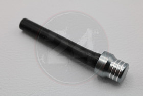 Huohotinletku alumiini venttiilillä, harmaa