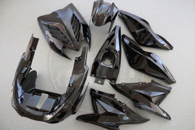 Katesarja metallinhohto musta (8 osaa), MBK Nitro / Yamaha Aerox