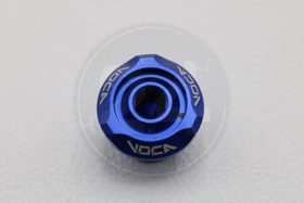 Öljyn täyttökorkki alumiini sininen, Minarelli vaaka / pysty