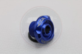 Öljyn täyttökorkki alumiini sininen, Minarelli vaaka / pysty