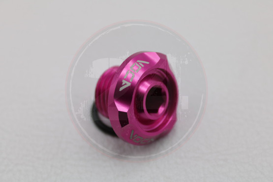 Öljyn täyttökorkki alumiini pinkki, Minarelli vaaka / pysty